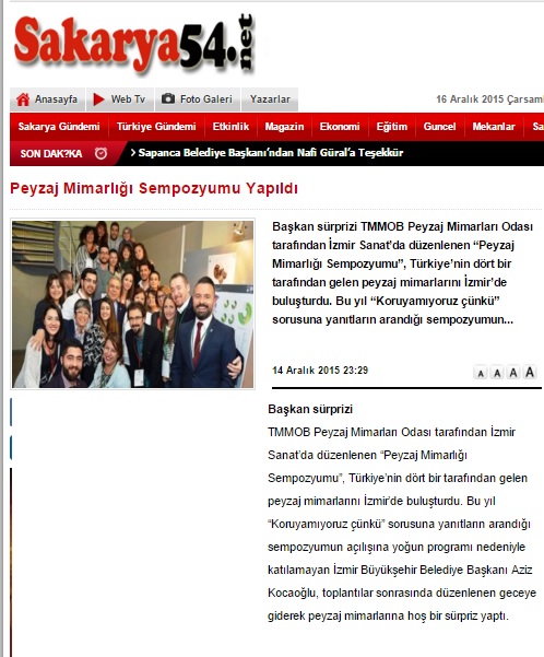 PEYZAJ MİMARLIĞI SEMPOZYUMU YAPILDI 14.12.2015 / SAKARYA54