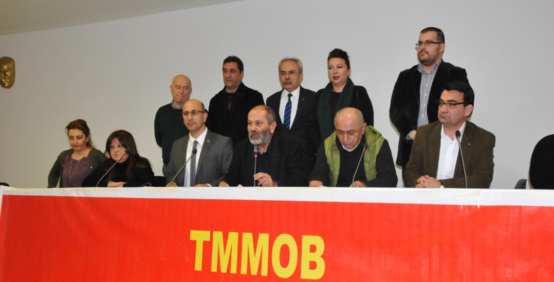 TMMOB ÜYELERİNE YÖNELİK BASKILARI ŞİDDETLE KINIYORUZ!