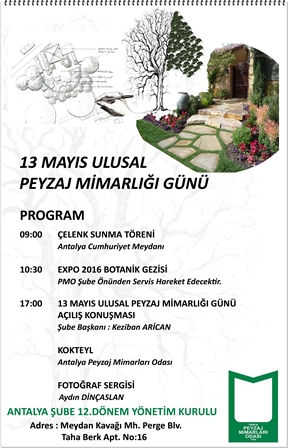 ULUSAL PEYZAJ MİMARLIĞI GÜNÜ ETKİNLİĞİ -ANTALYA ŞUBE 