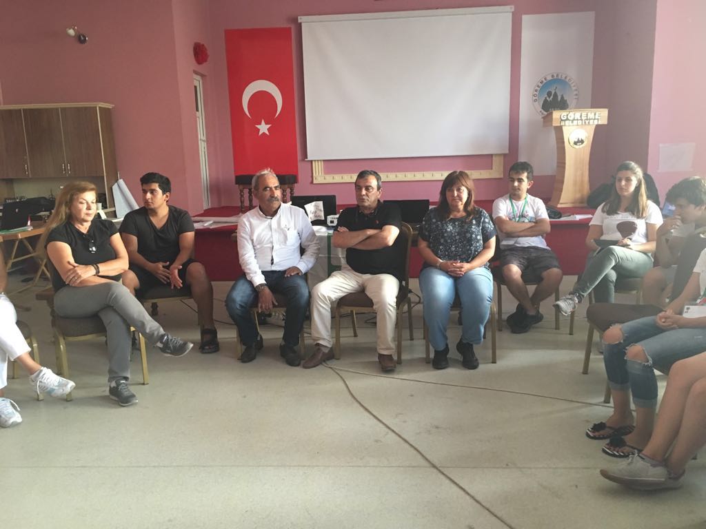 TMMOB BAŞKANI EMİN KORAMAZ VE 2. BAŞKAN ZÜBER AKGÖL PMOGENÇ GÖREME YAZ KAMPINI ZİYARET ETTİ.