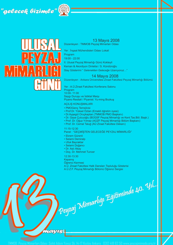 13 MAYIS ULUSAL PEYZAJ MİMARLIĞI GÜNÜ
