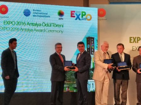 EXPO 2016 ÖDÜL TÖRENİ YAPILDI 