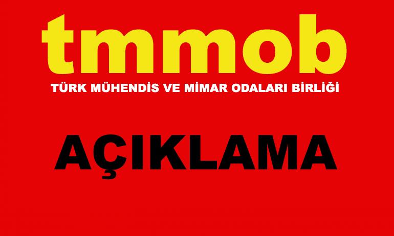 TMMOB AÇIKLAMASI: DEMOKRASİ DÜŞMANLARINA CEVABIMIZDIR...