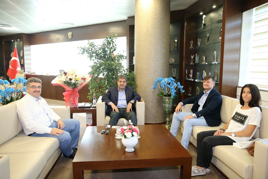 T.C. ESENLER BELEDİYE BAŞKANI SN. M. TEVFİK GÖKSU 06.09.2017 TARİHİNDE MAKAMINDA ZİYARET EDİLDİ