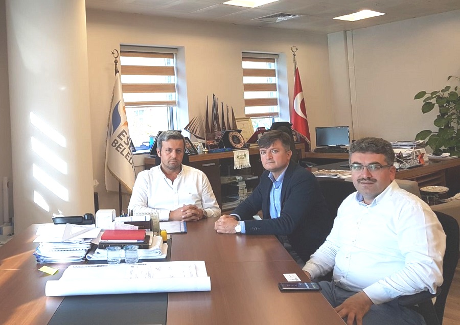 T.C. ESENLER BELEDİYE BAŞKANI SN. M. TEVFİK GÖKSU 06.09.2017 TARİHİNDE MAKAMINDA ZİYARET EDİLDİ