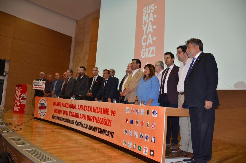 KİMYA MÜHENDİSLERİ ODASI YÖNETİM KURULU’NUN YANINDAYIZ DARBE HUKUKUNA, ANAYASA İHLALİNE VE HUKUK DIŞI KARARLARA DİRENECEĞİZ