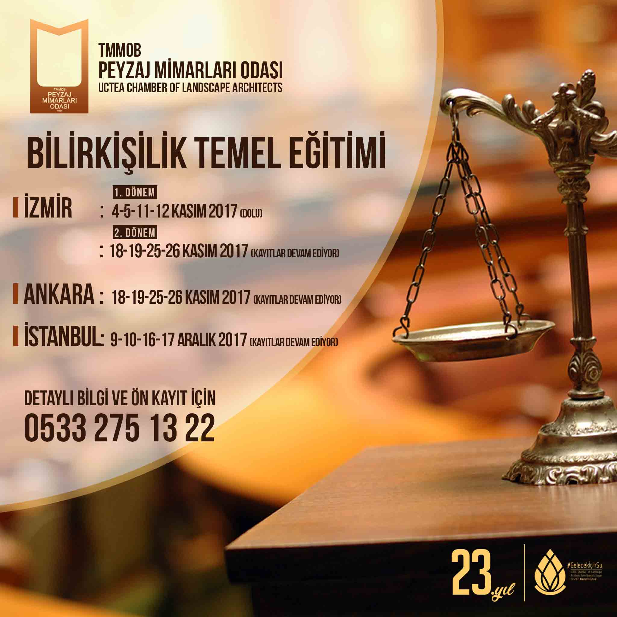 İSTANBUL, ANKARA VE İZMİR’DE BİLİRKİŞİLİK EĞİTİMLERİ BAŞLIYOR !