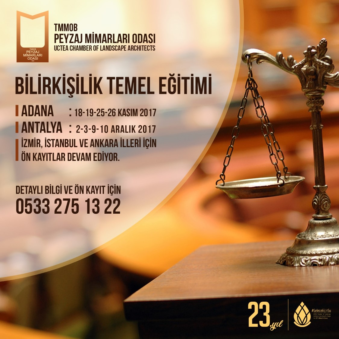 ADANA VE ANTALYA’DA BİLİRKİŞİLİK EĞİTİMLERİ BAŞLIYOR!