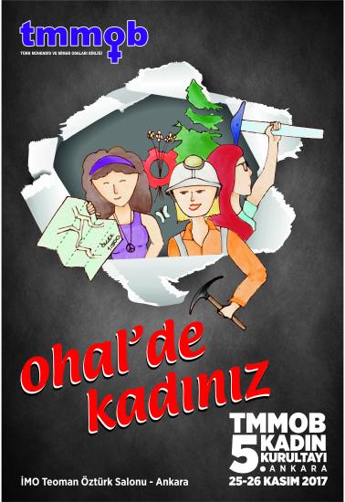 TMMOB 5. KADIN KURULTAYI 25-26 KASIM’DA ANKARADA…