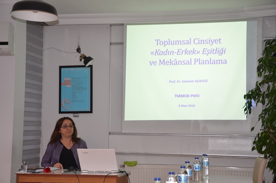 TOPLUMSAL CİNSİYET "KADIN-ERKEK" EŞİTLİĞİ VE MEKÂNSAL PLANLAMA KONULU SÖYLEŞİ GERÇEKLEŞTİRİLDİ.