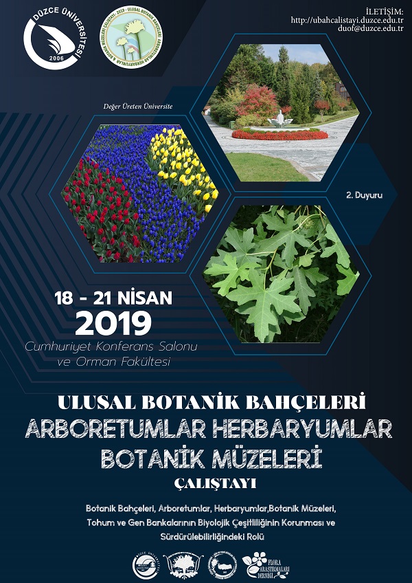 ULUSAL  BOTANİK BAHÇELERİ, ARBORETUMLAR,  HERBARYUMLAR VE BOTANİK MÜZELERİ ÇALIŞTAYI