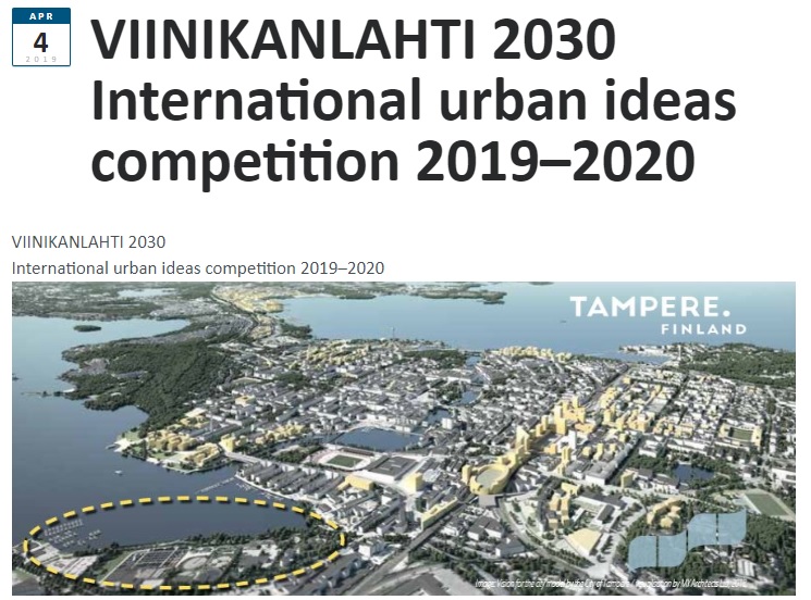 IFLA AVRUPA DUYURUSU: VIINIKANLAHTI 2030 ULUSLARARASI ŞEHİR FİKİRLERİ YARIŞMASI 
