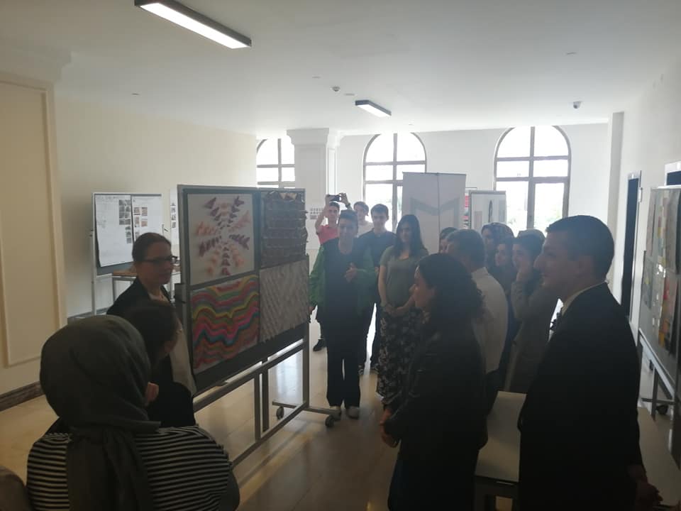 ÖĞRENCİ SERGİSİ AÇILIŞI GERÇEKLEŞTİRİLDİ.