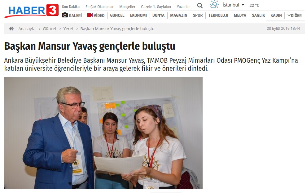 BAŞKAN MANSUR YAVAŞ GENÇLERLE BULUŞTU 08.09.2019 / HABER3