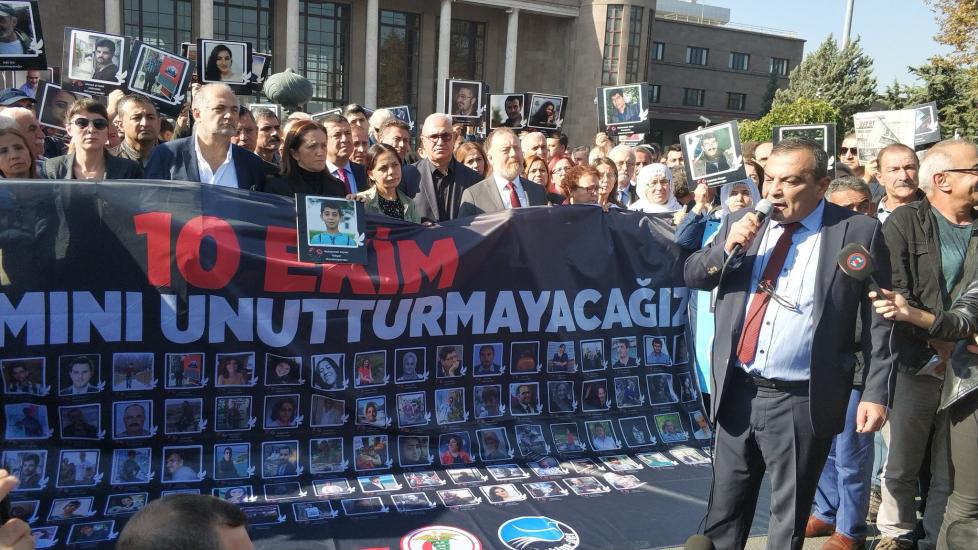 10 EKİM KATLİAMININ DÖRDÜNCÜ YILINDA KAYBETTİĞİMİZ ARKADAŞLARIMIZI ANDIK