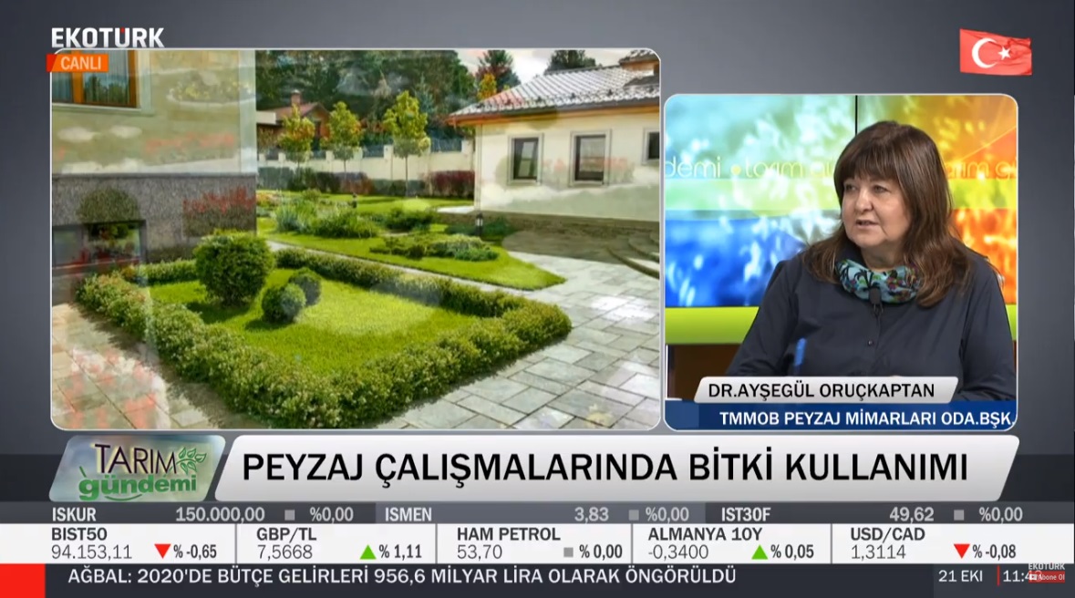 EKOTÜRK TV TARIM GÜNDEMİ KONUĞU ODA BAŞKANIMIZ AYŞEGÜL ORUÇKAPTAN 21.10.2019