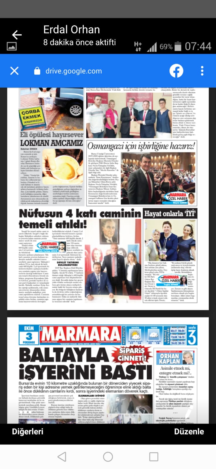 ŞUBE ETKİNLİKLERİMİZ BASINDA YER ALDI.