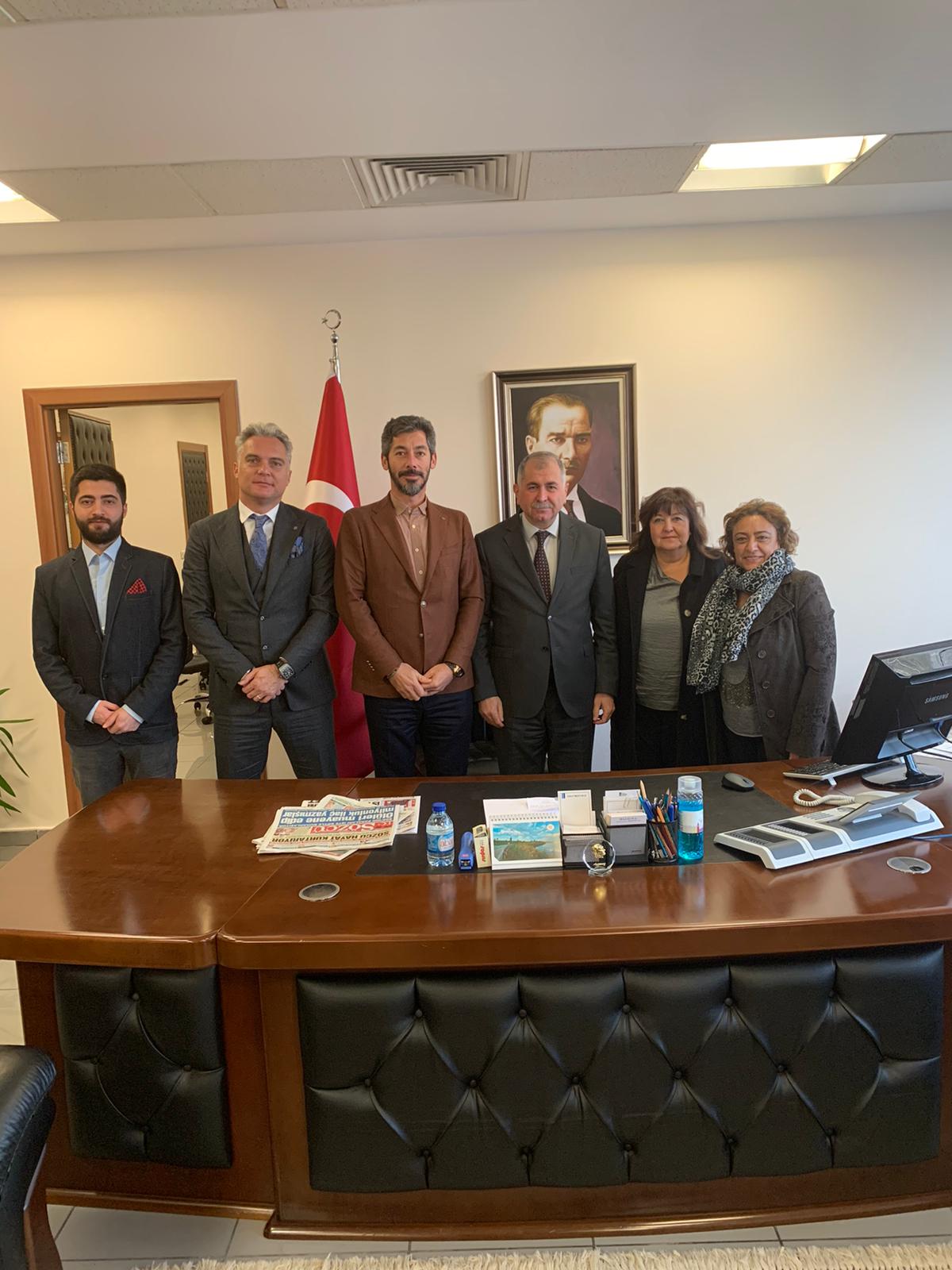 ANKARA BÜYÜKŞEHİR BELEDİYESİ GENEL SEKRETER YARDIMCISI BAKİ KERİMOĞLU`NU MAKAMINDA ZİYARET ETTİK