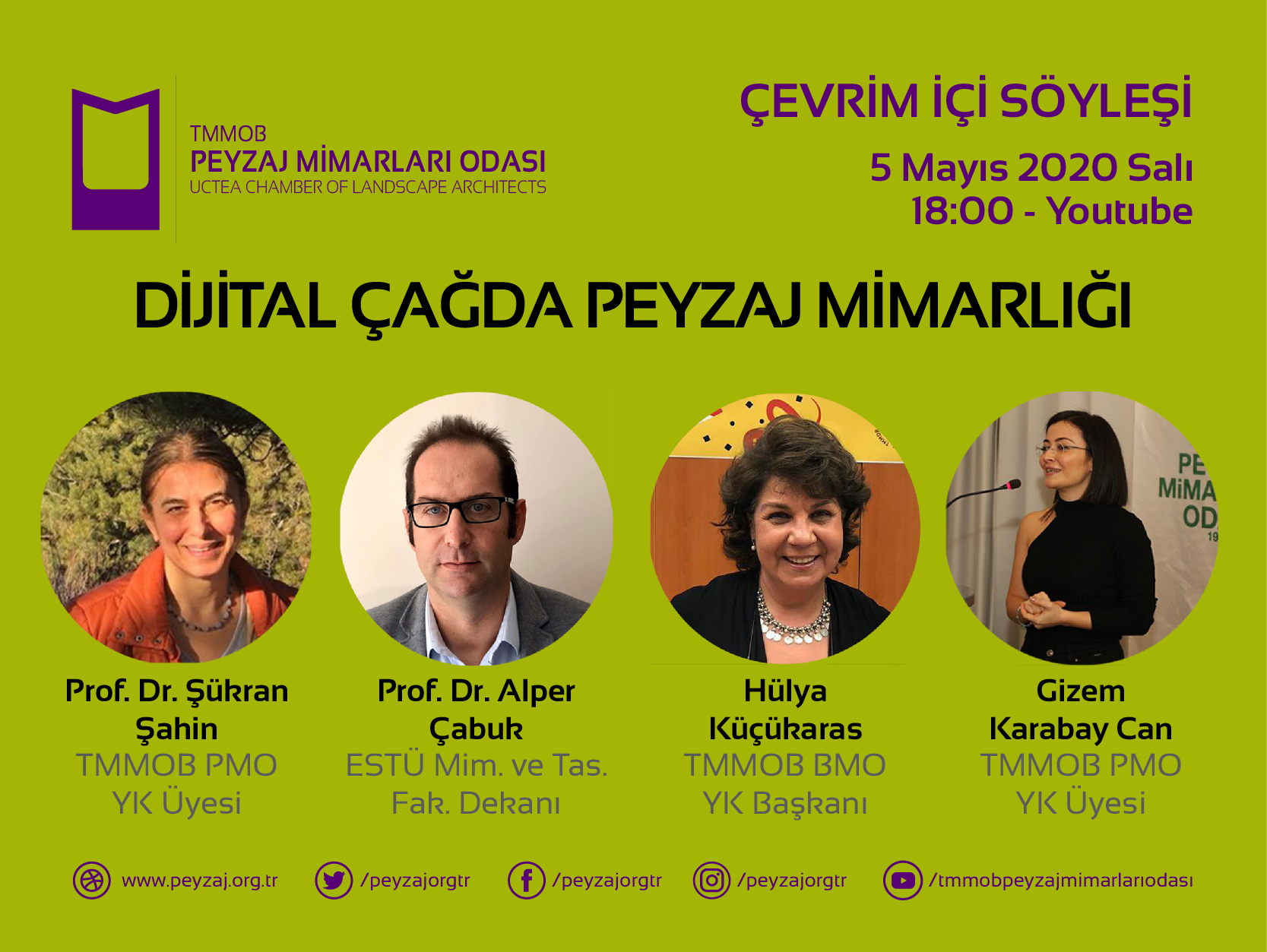 CANLI SÖYLEŞİ: DİJİTAL ÇAĞDA PEYZAJ MİMARLIĞI