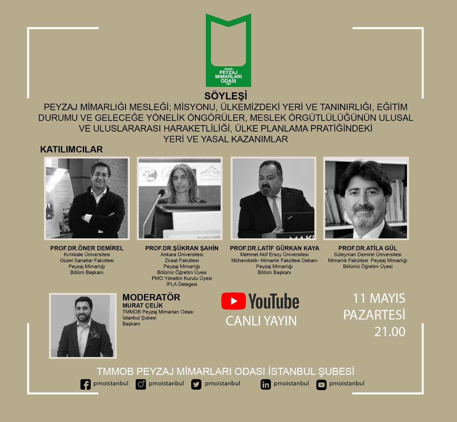 CANLI SÖYLEŞİ: PEYZAJ MİMARLIĞI MESLEĞİ