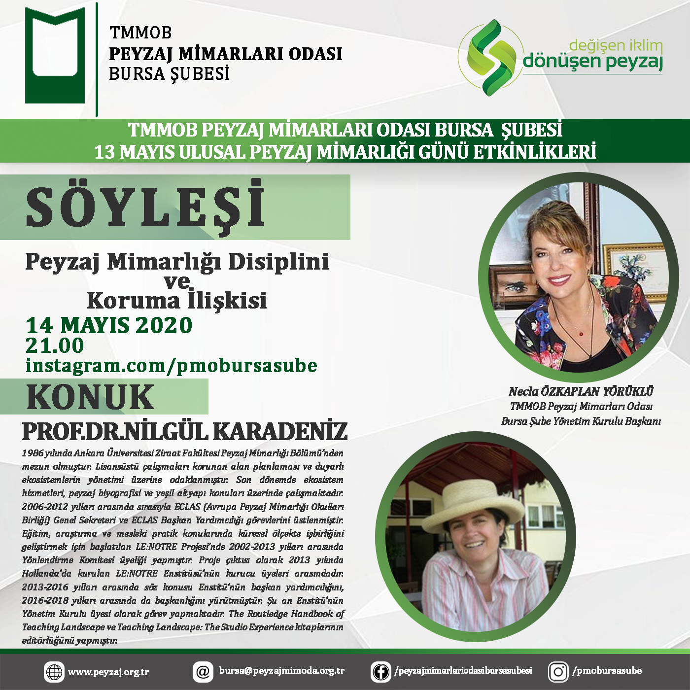 SÖYLEŞİ / PEYZAJ MİMARLIĞI DİSİPLİNİ VE KORUMA İLİŞKİSİ