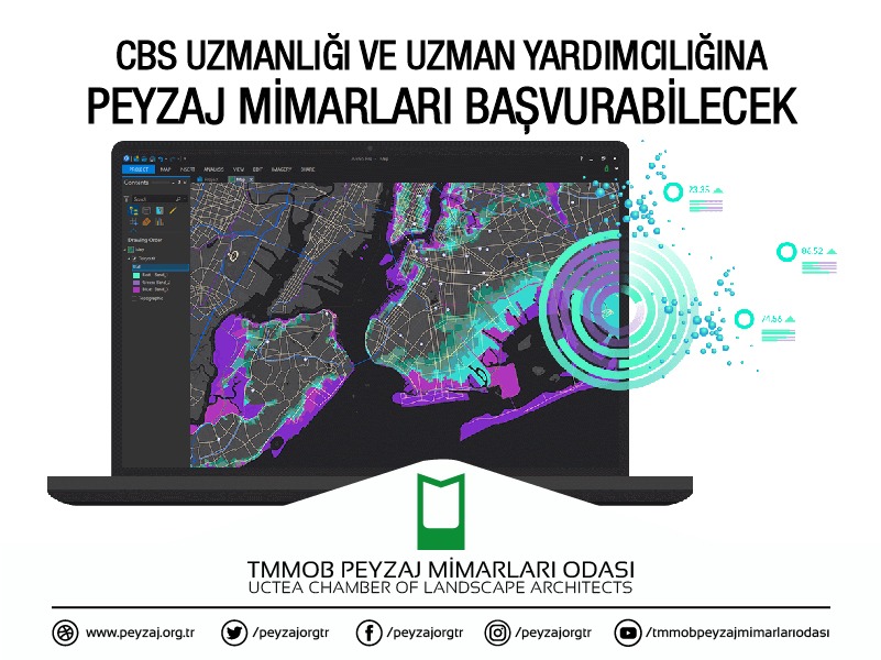 CBS UZMANLIĞI VE UZMAN YARDIMCILIĞINA PEYZAJ MİMARLARI BAŞVURABİLECEK