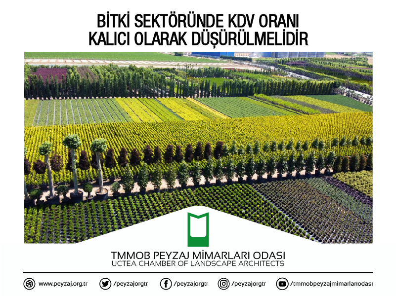 BİTKİSEL ÜRETİM SEKTÖRÜNDE KDV ORANI KALICI OLARAK DÜŞÜRÜLMELİDİR!