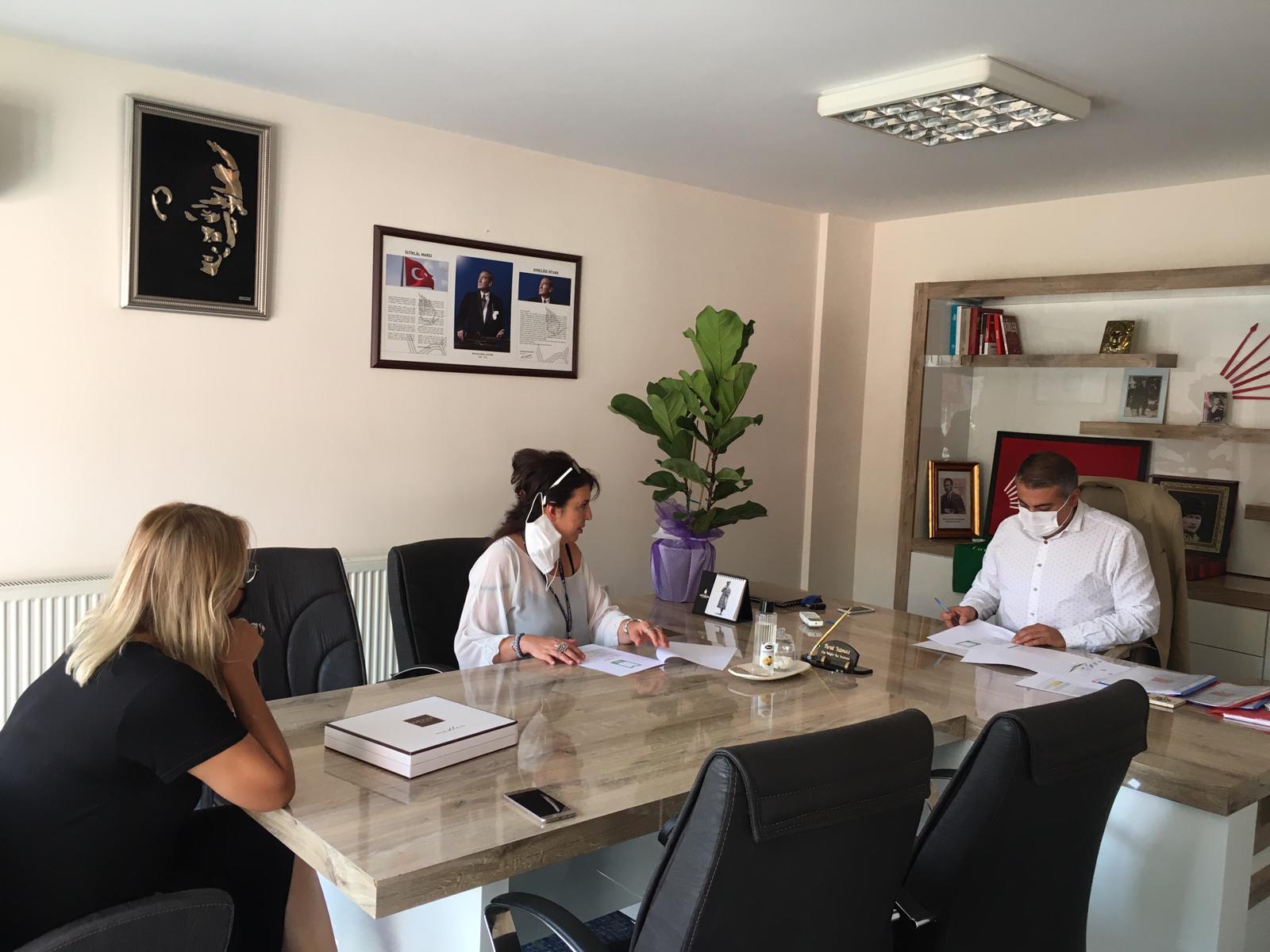 CHP NİLÜFER İLÇE BAŞKANI FIRAT YILMAZ ZİYARET EDİLDİ.