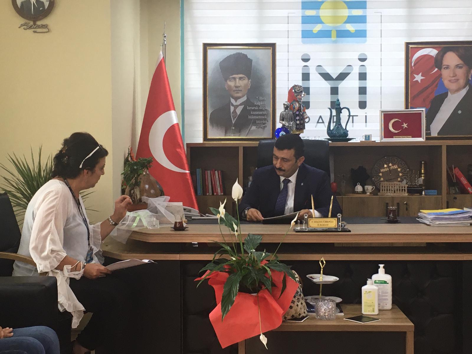 İYİ PARTİ BURSA İL BAŞKANI SELÇUK TÜRKOĞLU ZİYARET EDİLDİ.