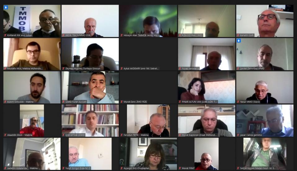 TMMOB 45. DÖNEM 5. DANIŞMA KURULU TOPLANTISI GERÇEKLEŞTİRİLDİ
