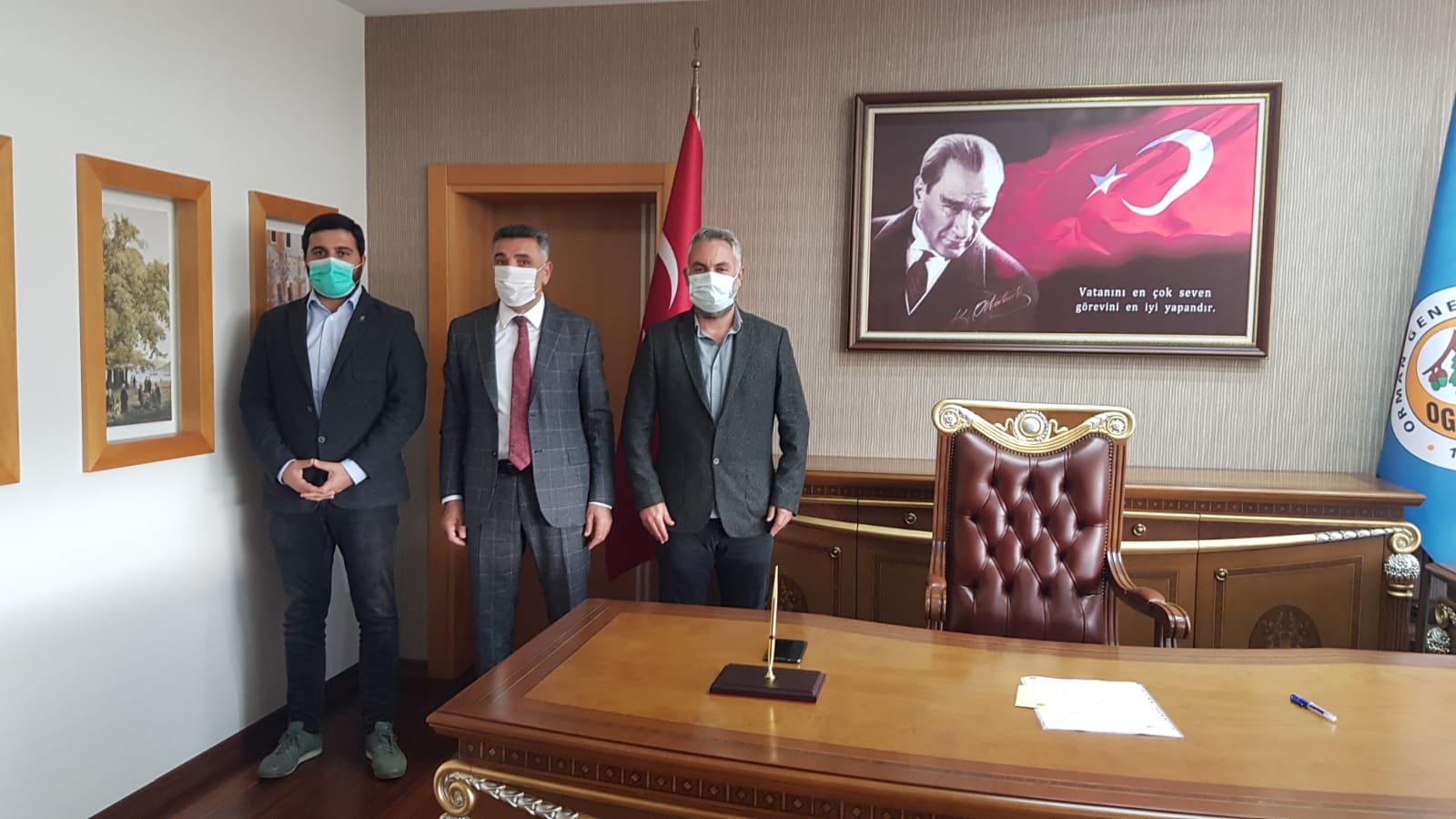 İSTANBUL ORMAN MÜDÜRÜ SN. YUSUF ŞAHİN MAKAMINDA ZİYARET EDİLDİ 