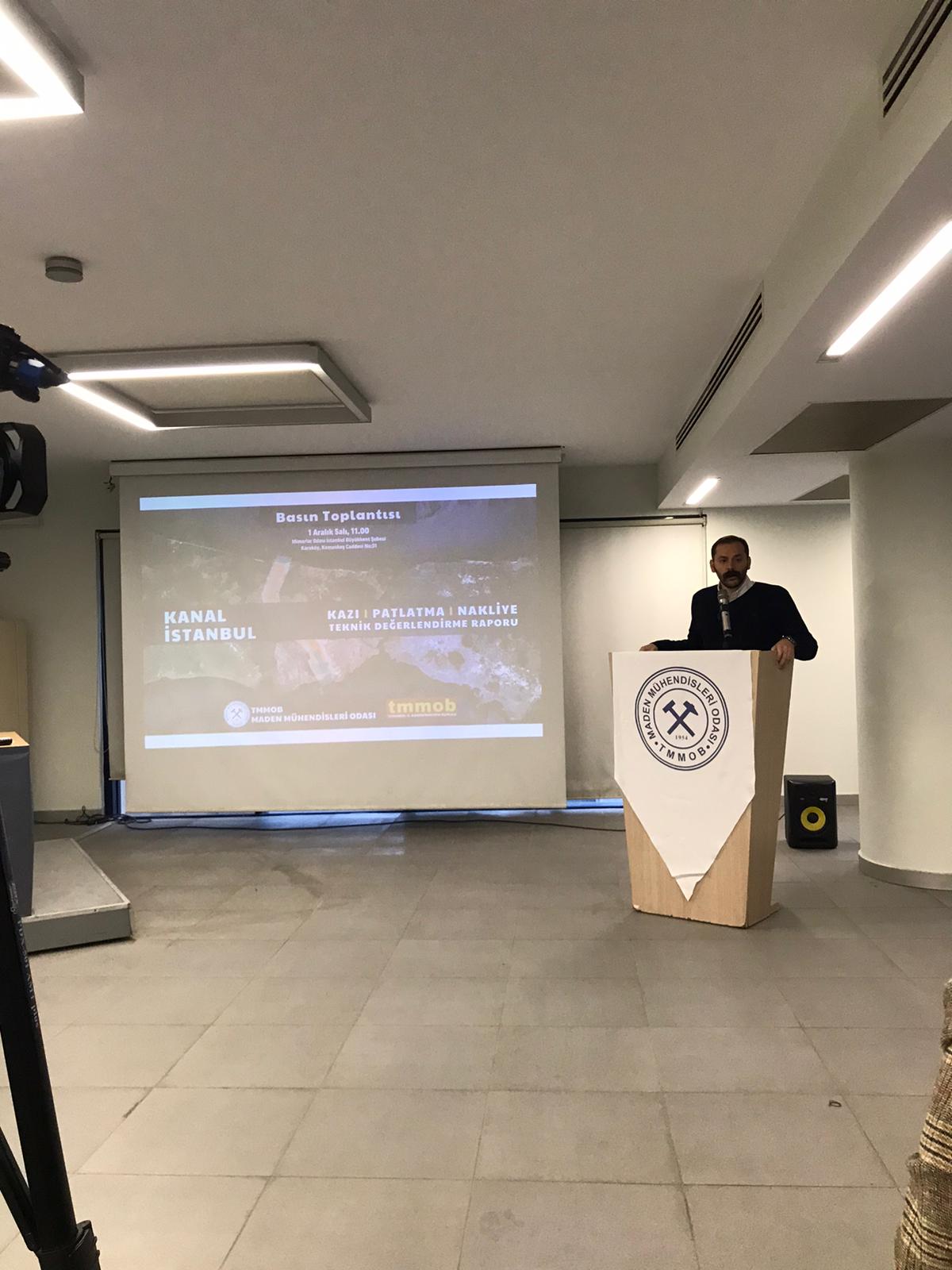 KANAL İSTANBUL KAZI PATLATMA NAKLİYE TEKNİK DEĞERLENDİRME RAPORU BASIN TOPLANTISI YAPILDI
