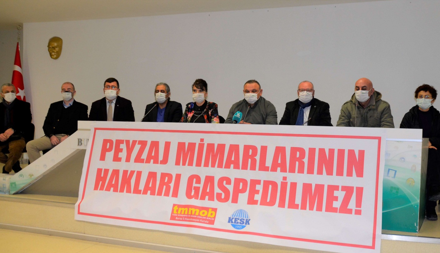 BASIN AÇIKLAMASI / "PEYZAJ MİMARLARININ HAKLARI GASP EDİLEMEZ"