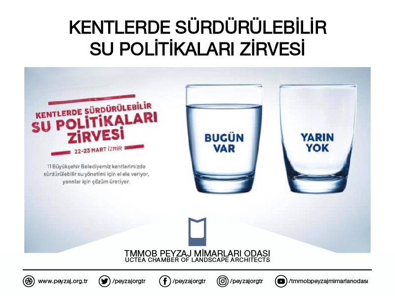 KENTLERDE SÜRDÜRÜLEBİLİR SU POLİTİKALARI ZİRVESİ