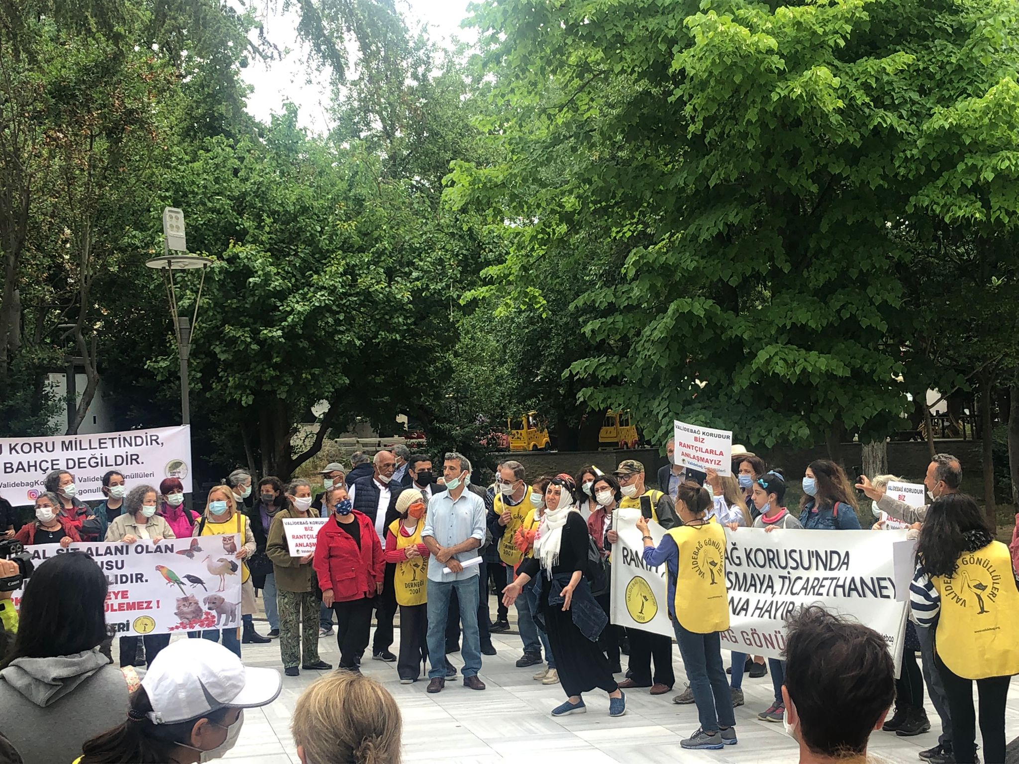 VALİDEBAĞ KORUSU BASIN AÇIKLAMASINA KATILIM SAĞLADIK. 