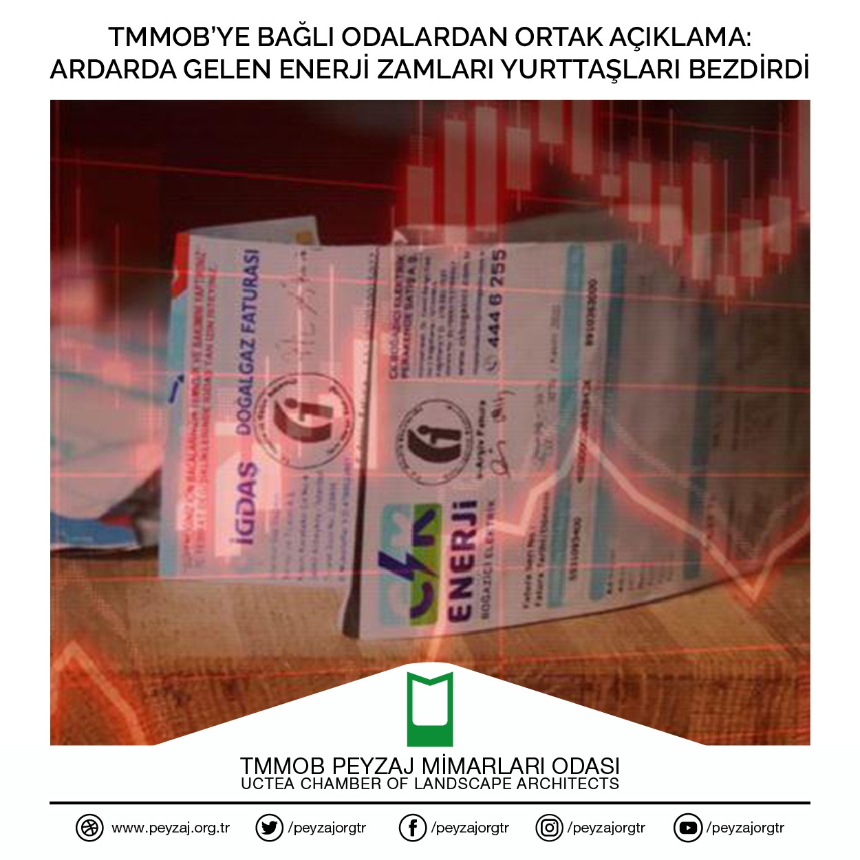 TMMOB'YE BAĞLI ODALARDAN ORTAK AÇIKLAMA: ARDARDA GELEN ENERJİ ZAMLARI YURTTAŞLARI BEZDİRDİ