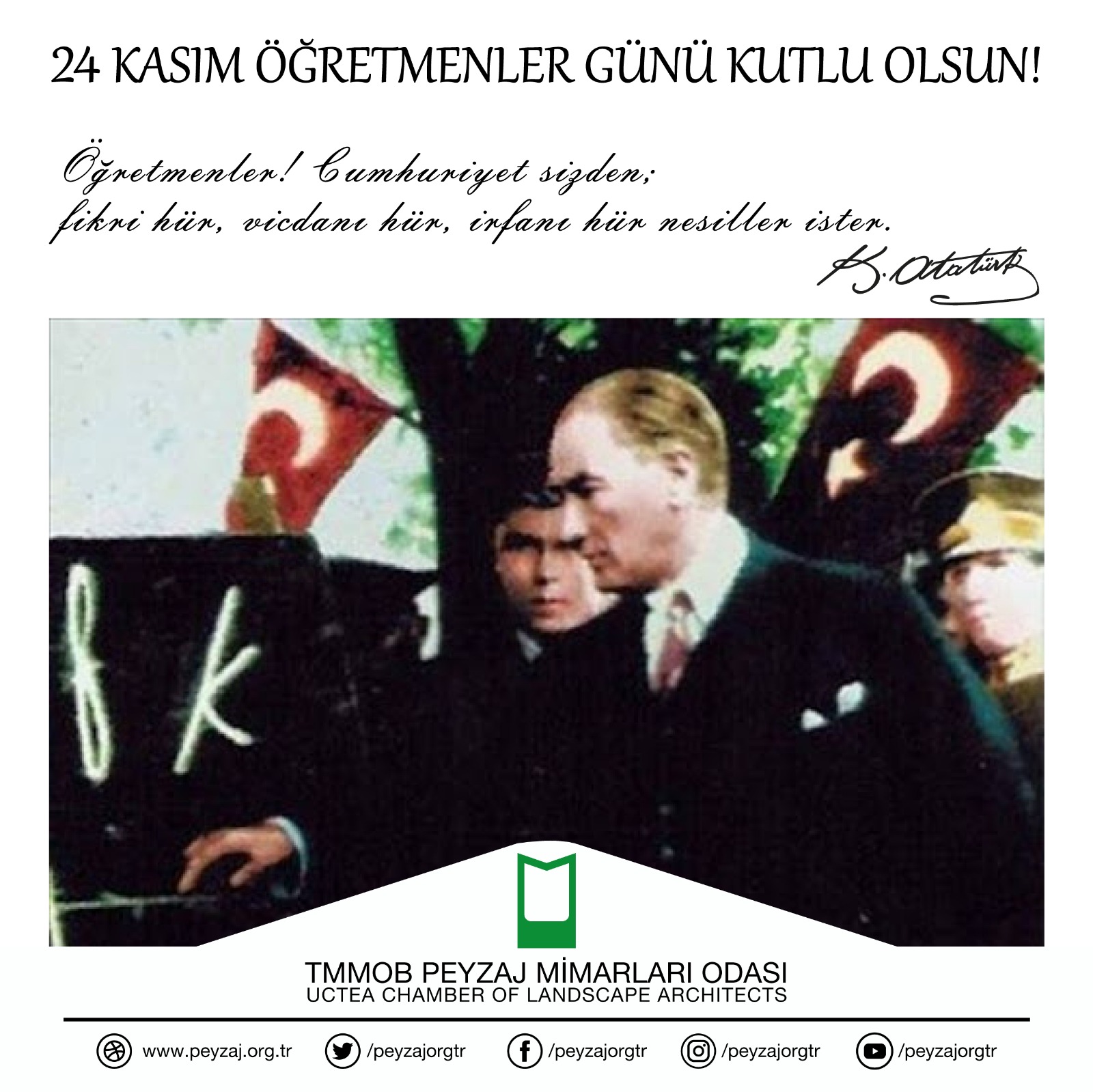 24 KASIM ÖĞRETMENLER GÜNÜ KUTLU OLSUN