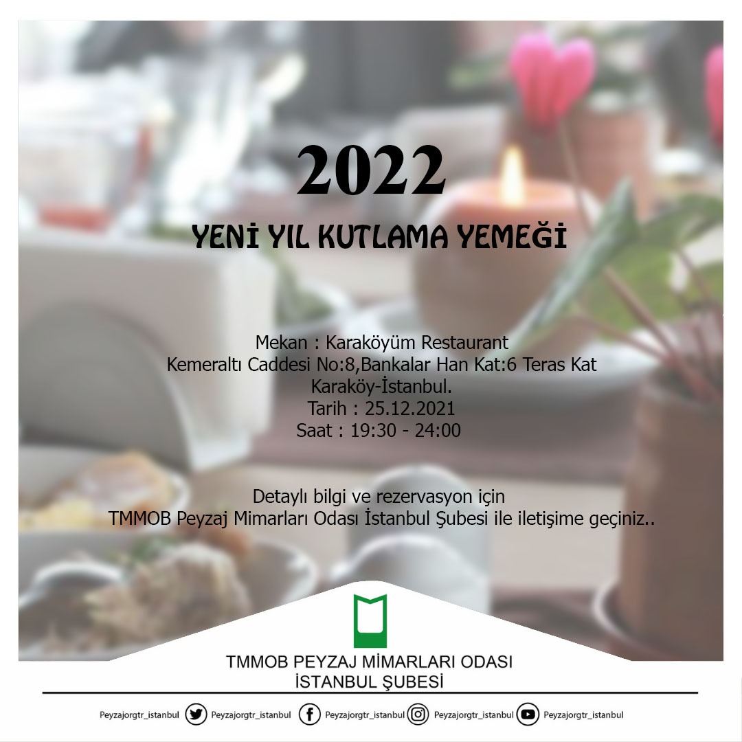 YENİ YIL ETKİNLİĞİMİZE DAVETLİSİNİZ.