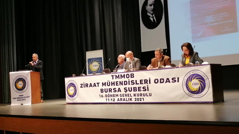 TMMOB ZİRAAT MÜHENDİSLERİ ODASI BURSA ŞUBESİ OLAĞAN GENEL KURULUNA KATILIM SAĞLANDI.