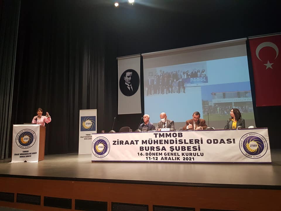 TMMOB ZİRAAT MÜHENDİSLERİ ODASI BURSA ŞUBESİ OLAĞAN GENEL KURULUNA KATILIM SAĞLANDI.