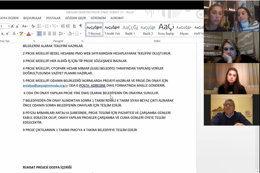ALANYA ÜYELERİ İLE YAPI RUHSAT AŞAMASINDA PEYZAJ RUHSAT PROJESİ TOPLANTISI YAPILDI