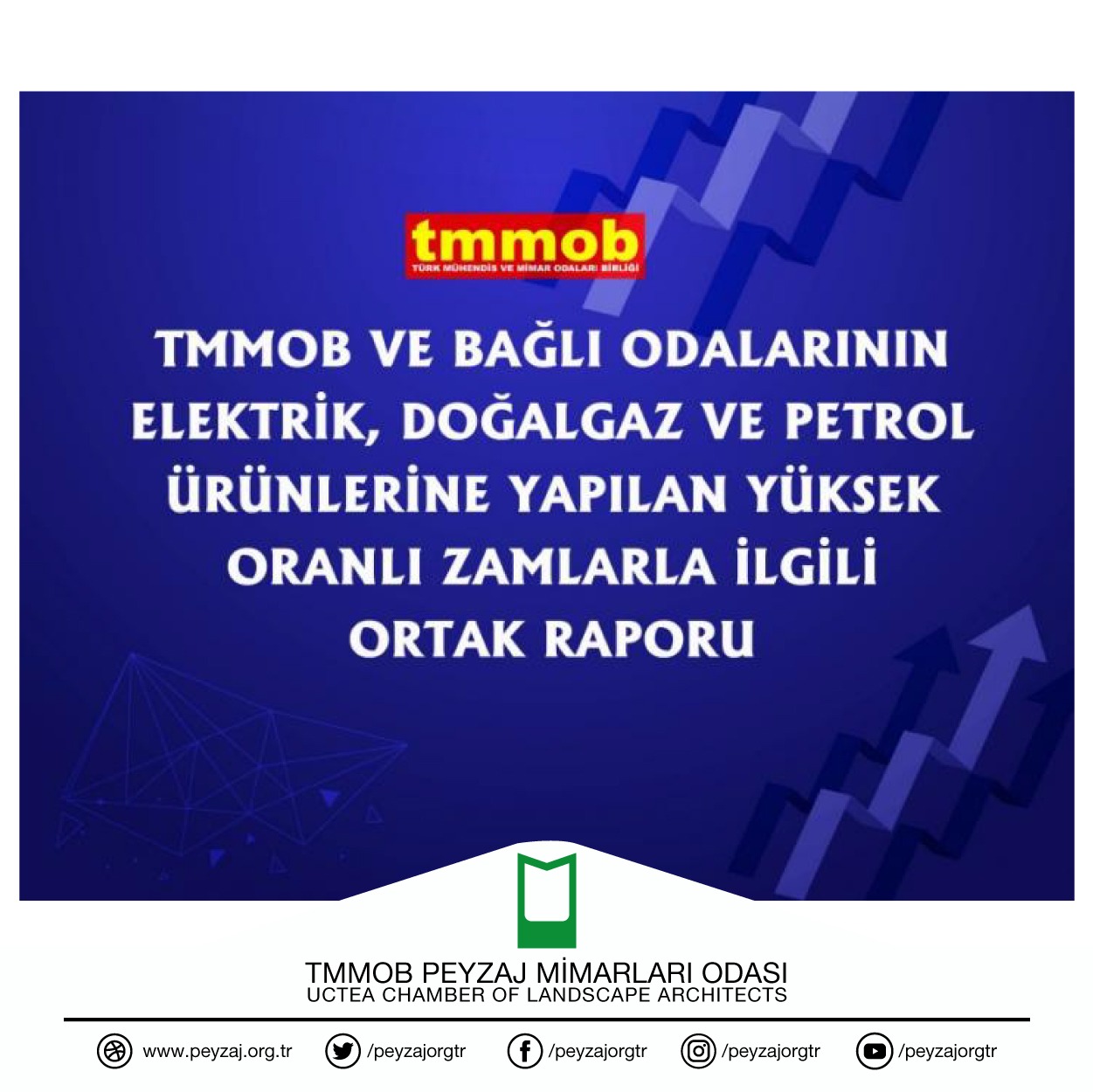 TMMOB VE BAĞLI ODALARININ ELEKTRİK, DOĞALGAZ VE PETROL ÜRÜNLERİNE YAPILAN YÜKSEK ORANLI ZAMLARLA İLGİLİ ORTAK RAPORU