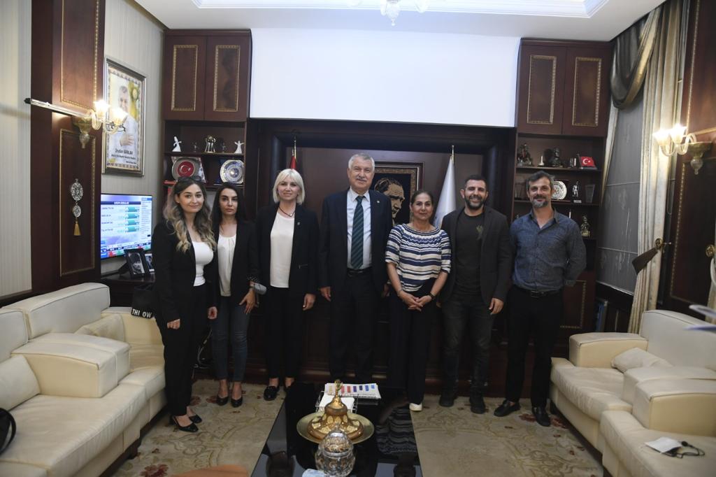 ADANA BÜYÜKŞEHİR BELEDİYE BAŞKANI SN. ZEYDAN KARALAR MAKAMINDA ZİYARET EDİLDİ