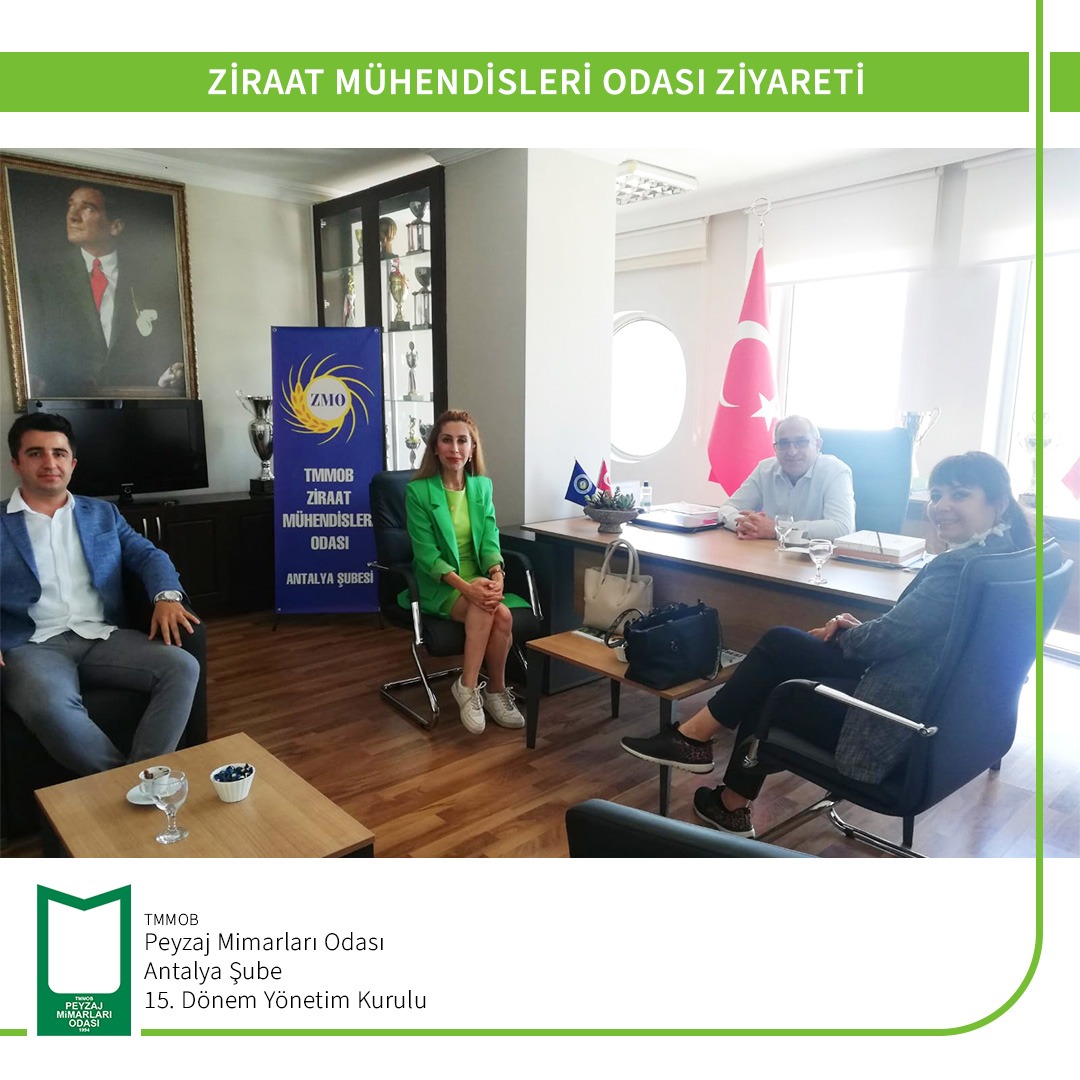 TMMOB ZİRAAT MÜHENDİSLERİ ODASI ANTALYA ŞUBE ZİYARETİ