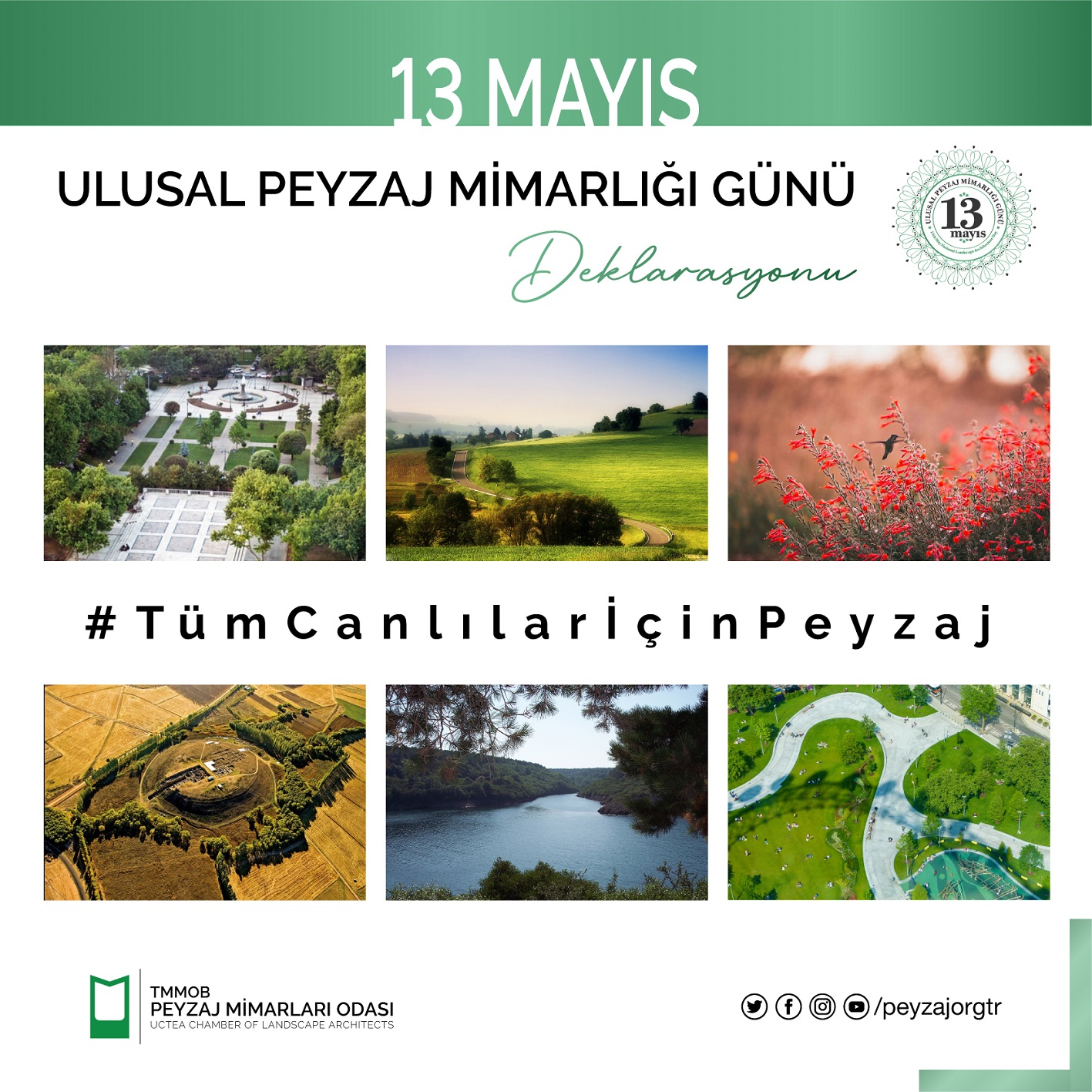 28. YAŞIMIZDA 13 MAYIS ULUSAL PEYZAJ MİMARLIĞI GÜNÜ DEKLARASYONU