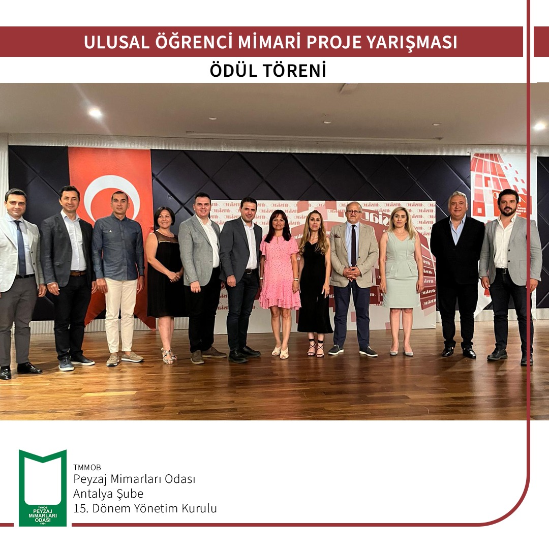 ULUSAL ÖĞRENCİ MİMARİ PROJE YARIŞMASI ÖDÜL TÖRENİ