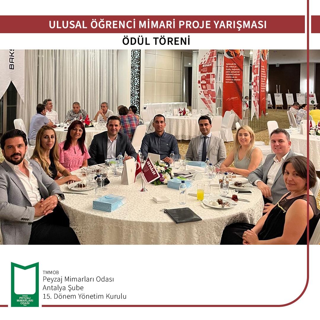 ULUSAL ÖĞRENCİ MİMARİ PROJE YARIŞMASI ÖDÜL TÖRENİ