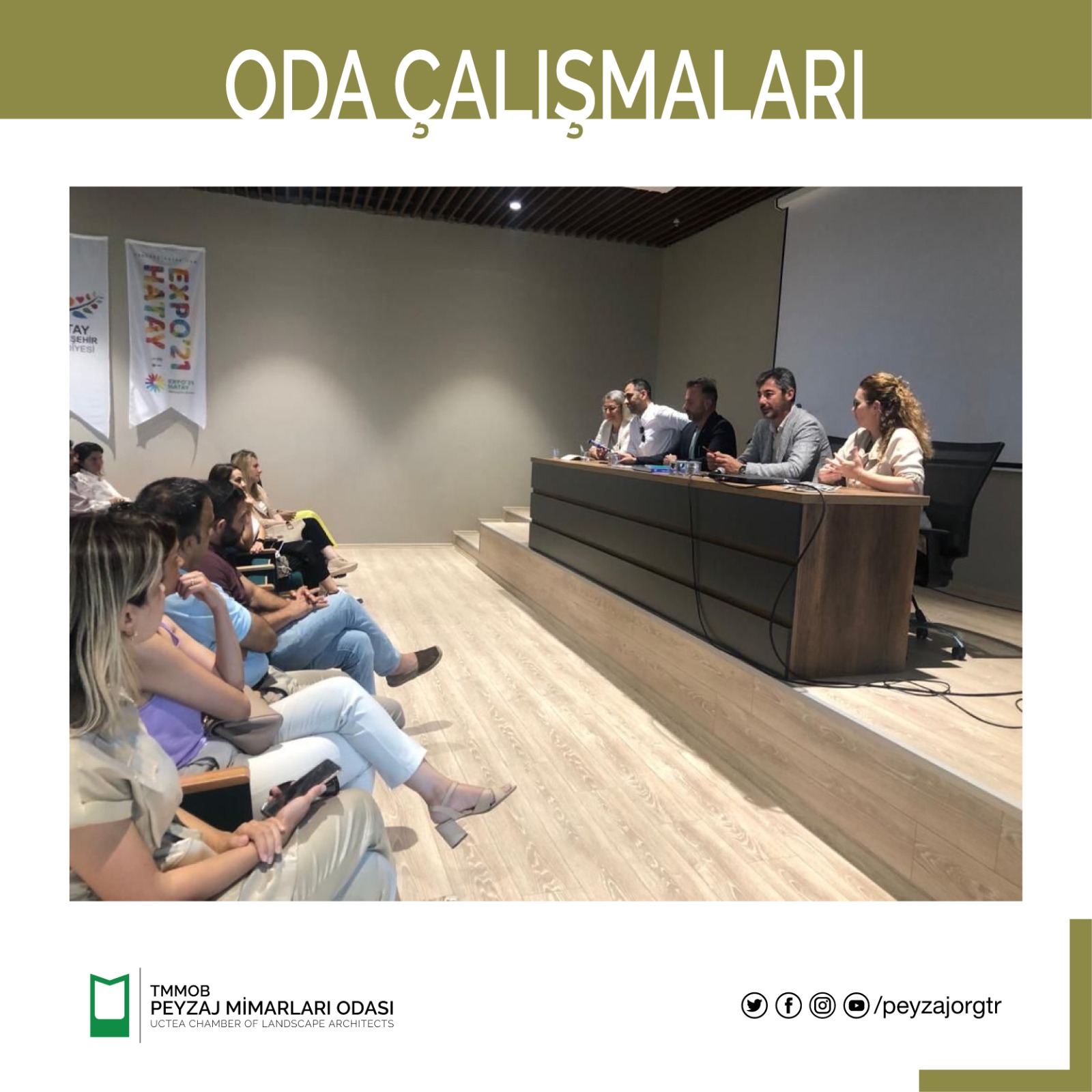 TMMOB PEYZAJ MİMARLARI ODASI HATAY İL TEMSİLCİLİĞİ ÜYE TOPLANTISI GERÇEKLEŞTİRİLDİ