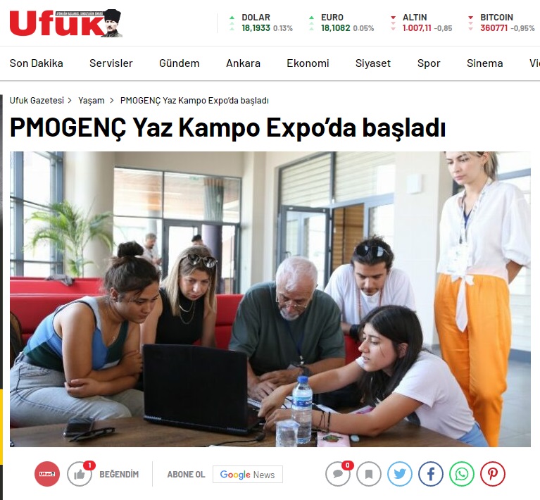 PMOGENÇ YAZ KAMPO EXPO'DA BAŞLADI 26.08.2022 / UFUK GAZETESİ