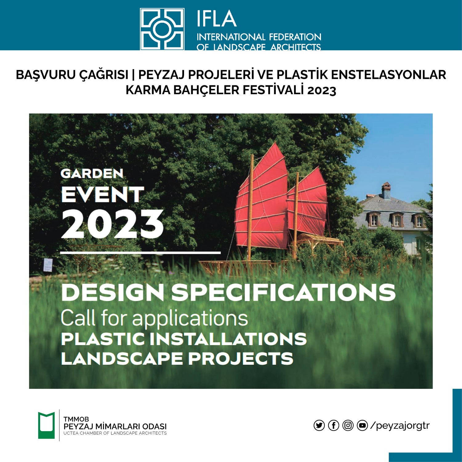 BAŞVURU ÇAĞRISI | PEYZAJ PROJELERİ VE PLASTİK ENSTELASYONLAR KARMA BAHÇELER FESTİVALİ 2023